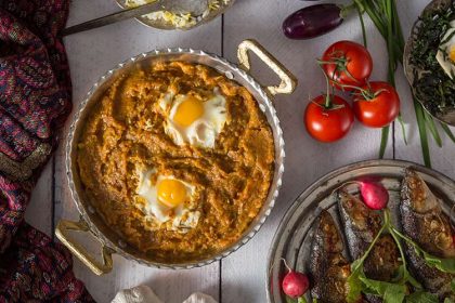 Mirzazagasmi and fish, photo source: gilakifood.com, photographer: Bobak Radbin Studio