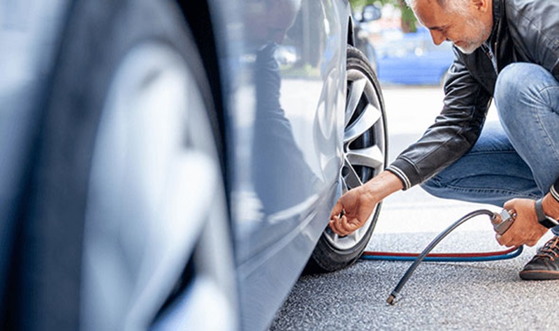 Tire inflation adjustment