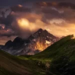 Sunset in the Alps