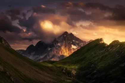 Sunset in the Alps