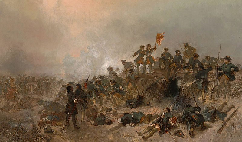 old painting of the war of the Dutch army; Photo source: boijmans.nl, photographer: Charles Rochussen
