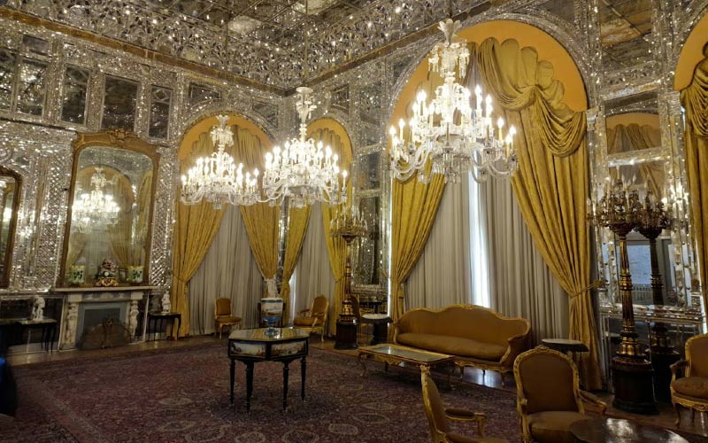Mirror room in Golestan Palace, photo source: Google Map, photographer: Mariano Alonso