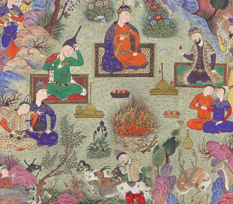 Shahnameh's narration of fire festival