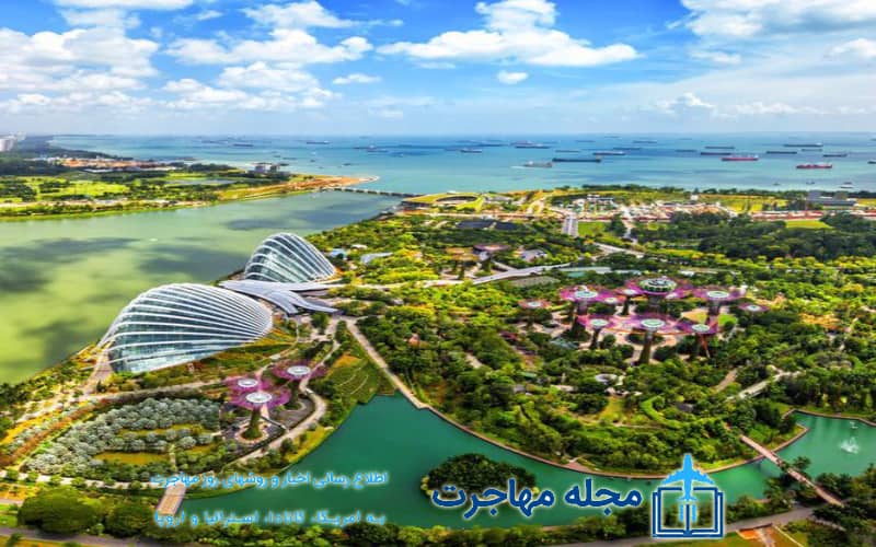 An image from the top of Singapore