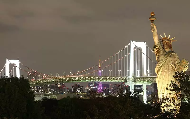 Statue of Liberty at night
