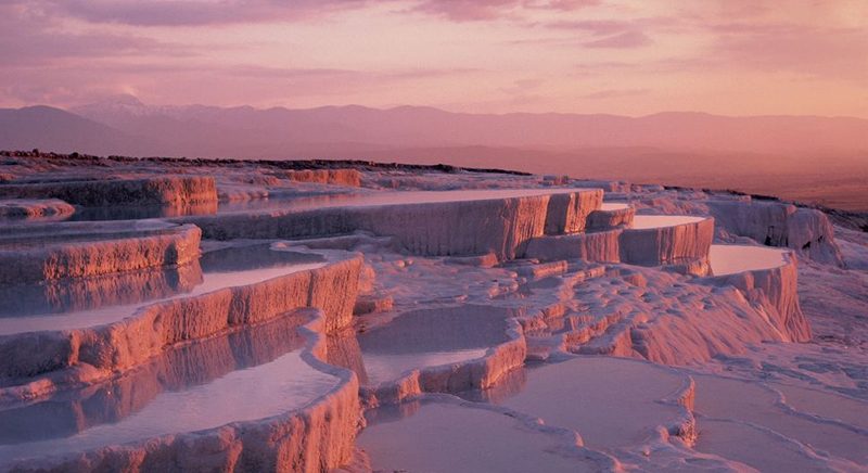 Pamukkale in Türkiye, source: space, photographer: David C Tomlinson