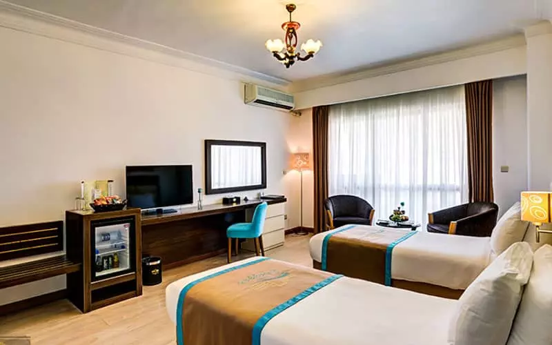 Double room in Shaygan Kish Hotel