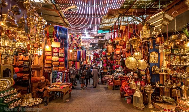 Moroccan market; Photo source: travel-exploration.com. Photographer: Unknown