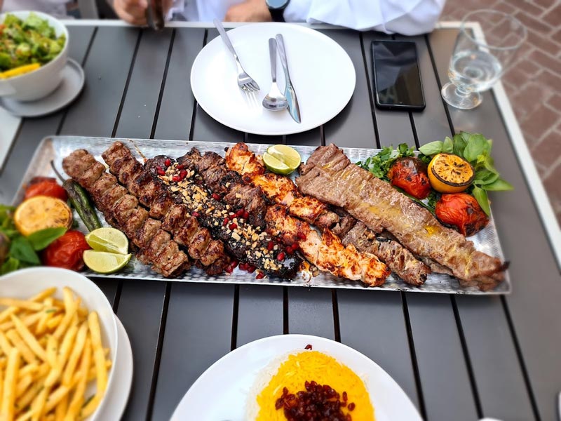 Kebabs of Iranian restaurant Sofera Dubai; Photo Source: Dubai Local, Photographer: Unknown