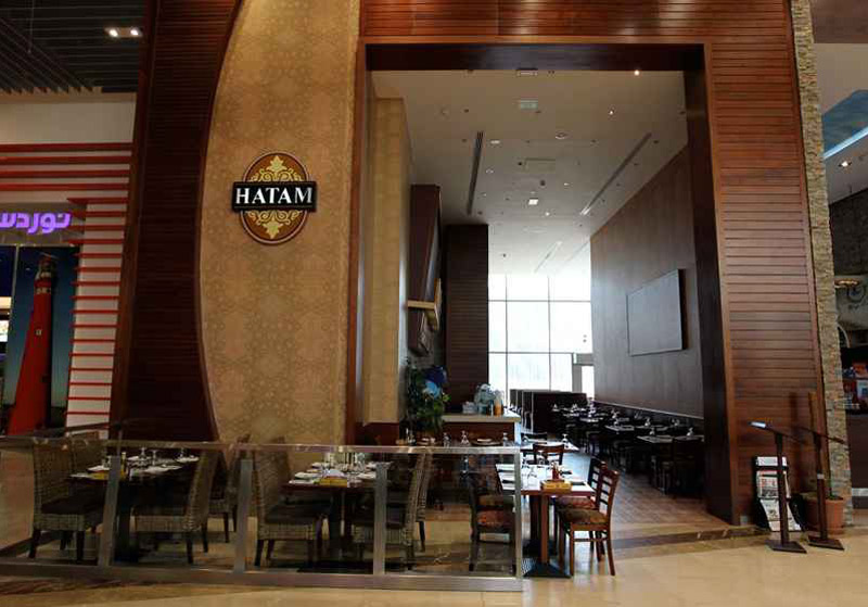 Tables and chairs of Hatem Dubai restaurant, Dubai Mall branch; Photo Source: MenuPages.ae, Photographer: Unknown
