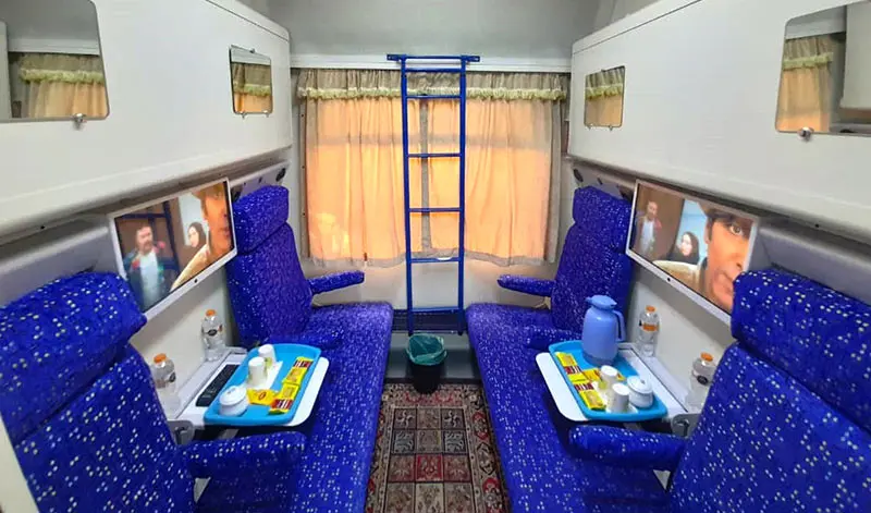 Omid train compartments; Photo source: raja.ir; Photographer: Unknown