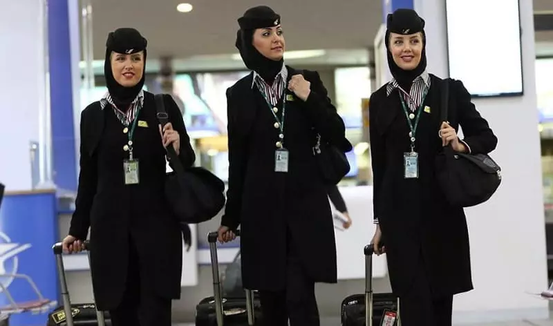 Mahan Airlines flight attendants