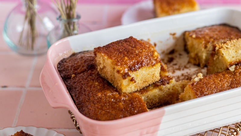 malva pudding; From Christmas desserts in South Africa; Photo source: fatafeat.com. Photographer: Unknown