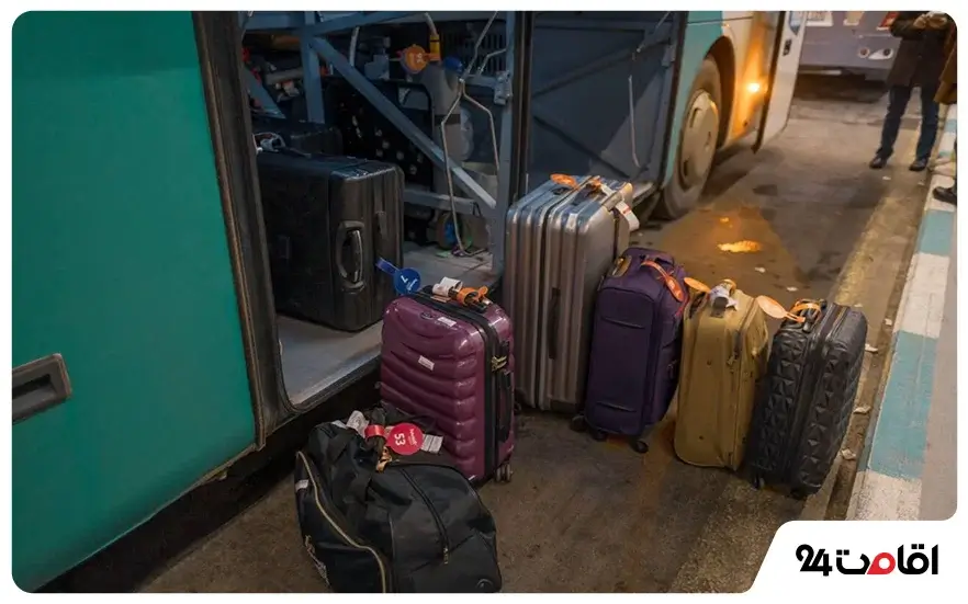 The amount of luggage allowed to travel by bus to Istanbul