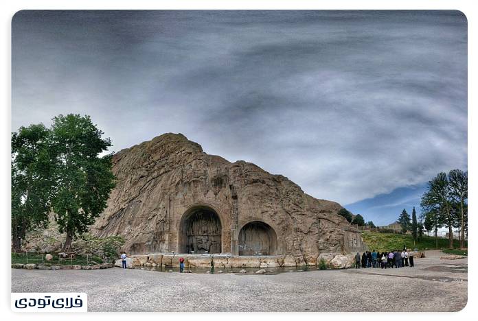 Where is Bostan Arch of Kermanshah?