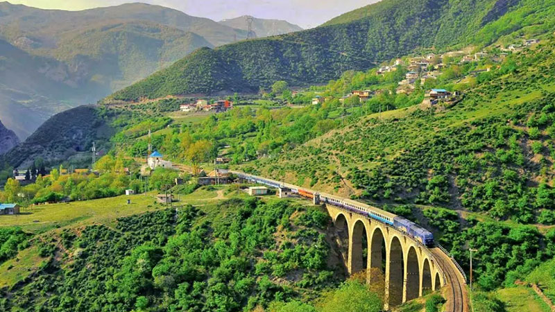 The most beautiful railway track in Iran