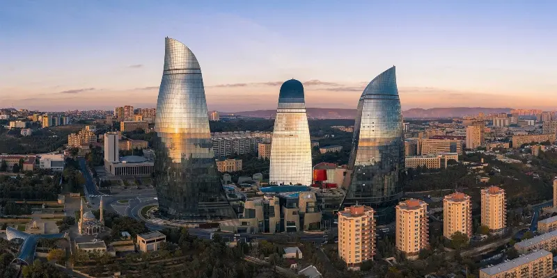 Flame towers in Baku; Photo source: remotelands.com. Photographer: Unknown