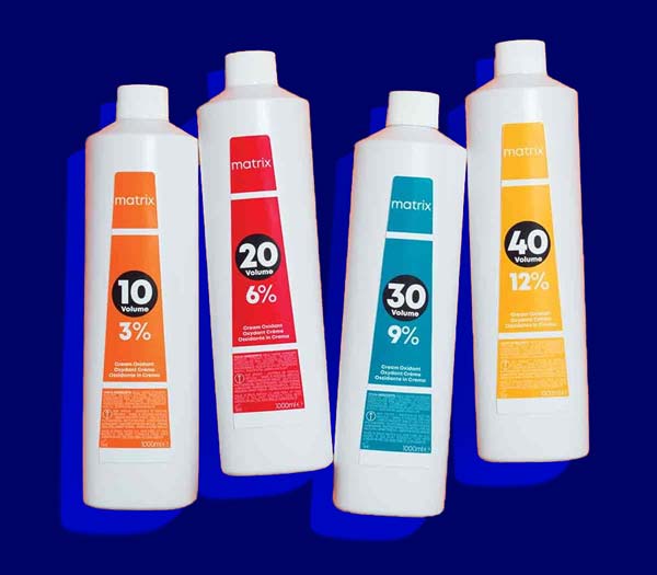 Introducing types of oxidants with different percentages