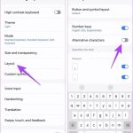 Removing symbols and icons from the Samsung keyboard