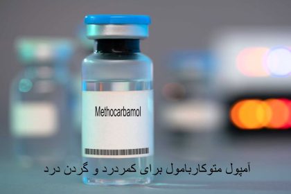 Methocarbamol ampoule for back pain and neck pain