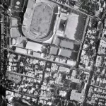 Aerial photo of Amjadiyeh (Shirodih) Stadium in Tehran in 1350