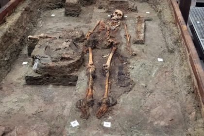 The skeleton of Lady Kolda in Germany