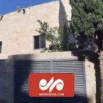 The moment of throwing 2 lights at Netanyahu's house