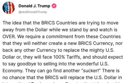 Trump threatened the BRICS group