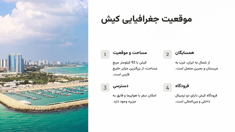 Geographical location of Kish