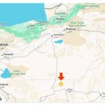 Where is the Egyptian desert located?