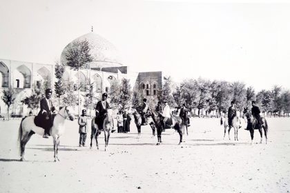 Naqsh Jahan square in the Qajar period