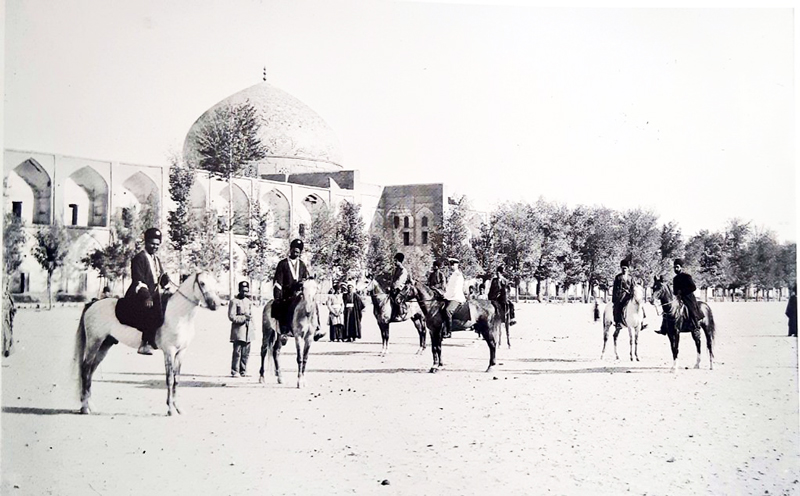 Naqsh Jahan square in the Qajar period