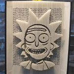 Rick Sanchez character book statue from Rick and Morty animation