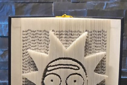 Rick Sanchez character book statue from Rick and Morty animation