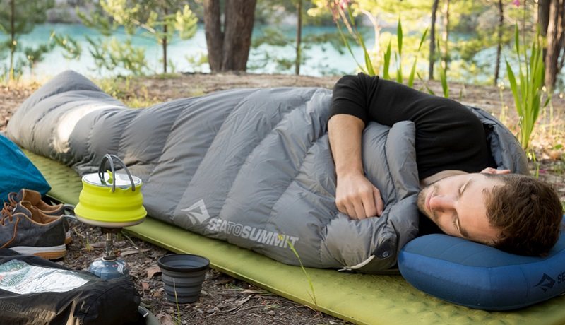 Use of sleeping bags and nature tourism equipment; Photo source: Sea to Summit UK website. Photographer: Unknown