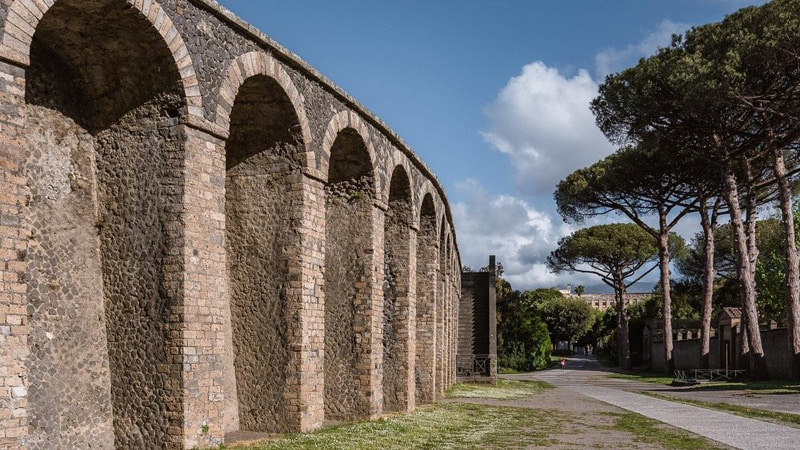 The architecture of Pompeii buildings