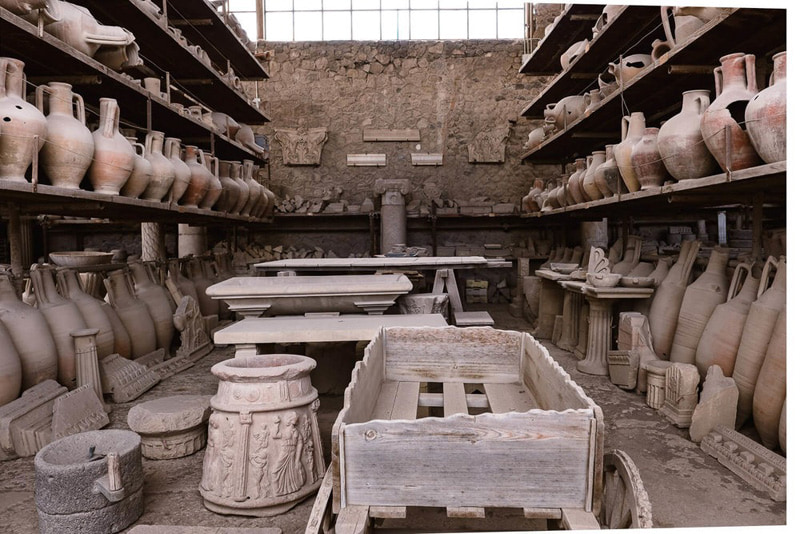 Pottery workshop in Pompeii