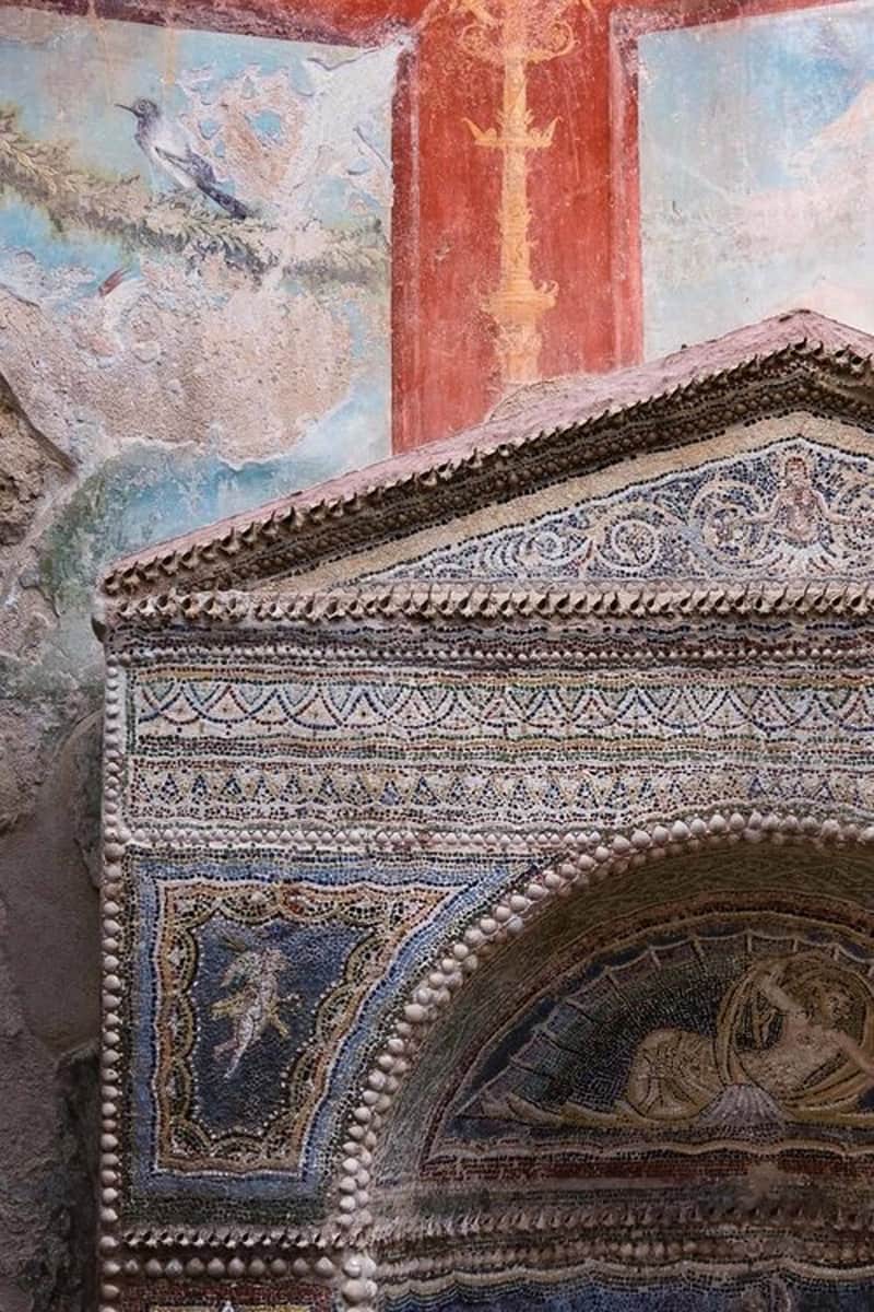 Architecture and brickwork of Pompeii buildings