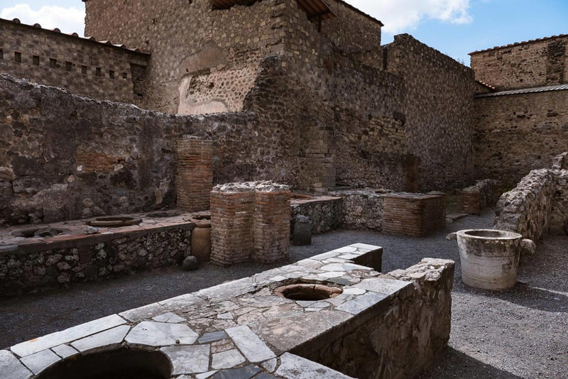 Ancient structures of Pompeii