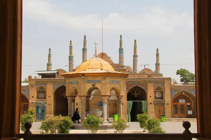 The courtyard and court of Imamzadeh Prince Hossein Qazvin