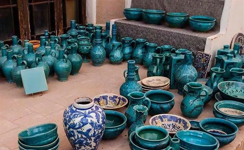 Laljin pottery and ceramic products; Photo source: tasnimnews.com; Photographer: Unknown