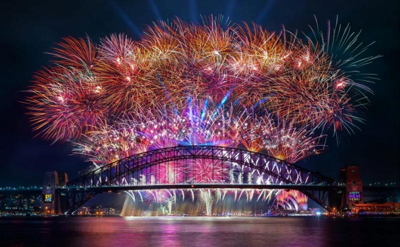 New Year fireworks in Sydney; Photo source: sydneyexpert.com website; Photographer: Unknown