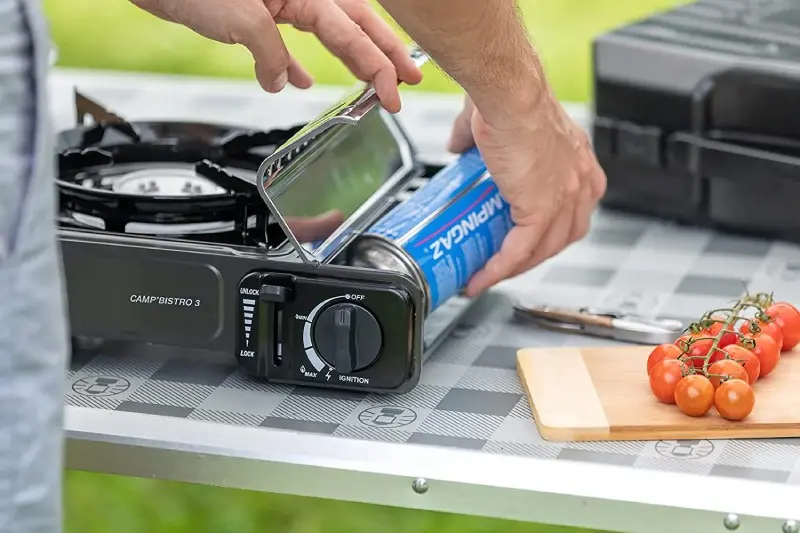 Gas stove suitable for camping. Source: borobegard.com website; Photographer: Unknown