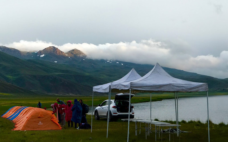 Camping in Neor Lake, photo source: Google Maps, photographer: AmirSayyam Maleki (Juya)