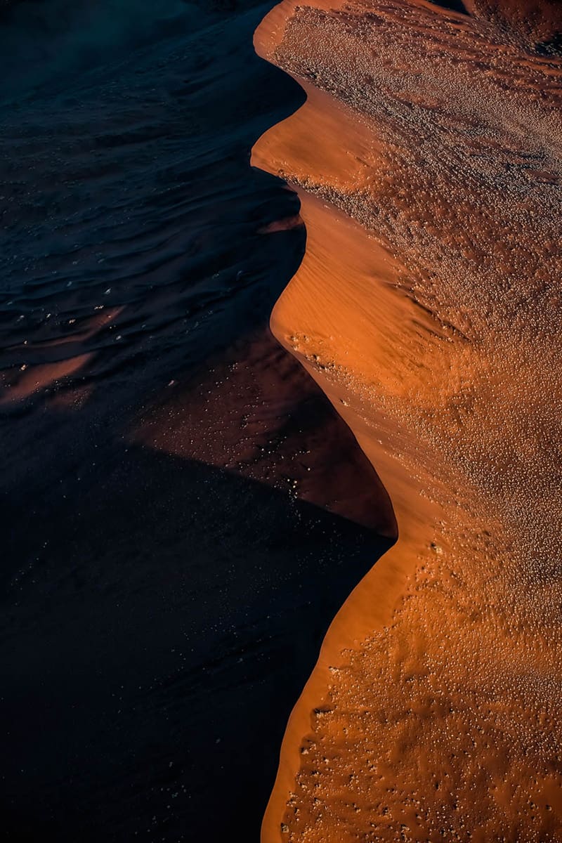 The curves of the unspoiled nature of the Namib