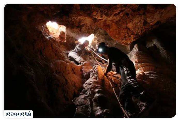 Cave of the age of a mountain