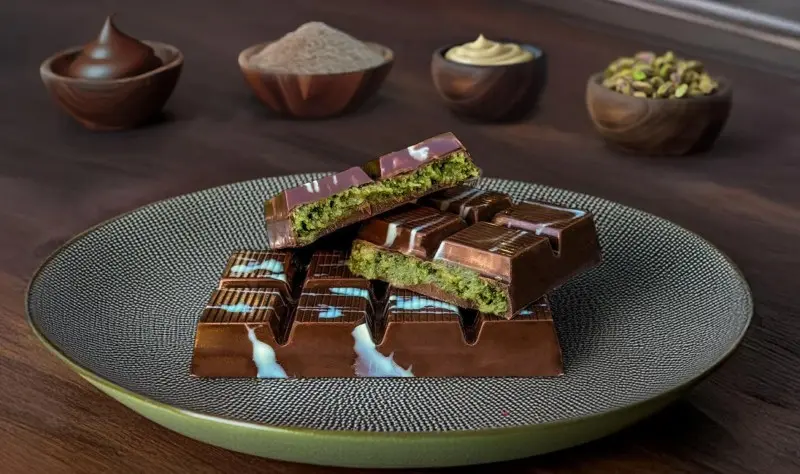 Necessary ingredients to prepare Dubai chocolate. Source: website gulluoglushop.com; Photographer: Unknown