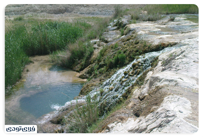 Agche Castle waterfall