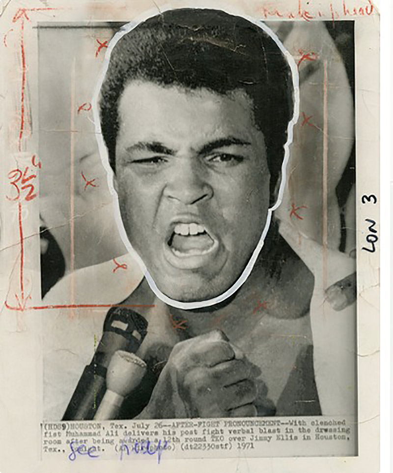 The interview of Muhammad Ali Kelly, the legendary boxer, after the decisive victory over his opponent, Jimmy Ellis (Jimmy Ellis) in 1971; Photographer: Unknown