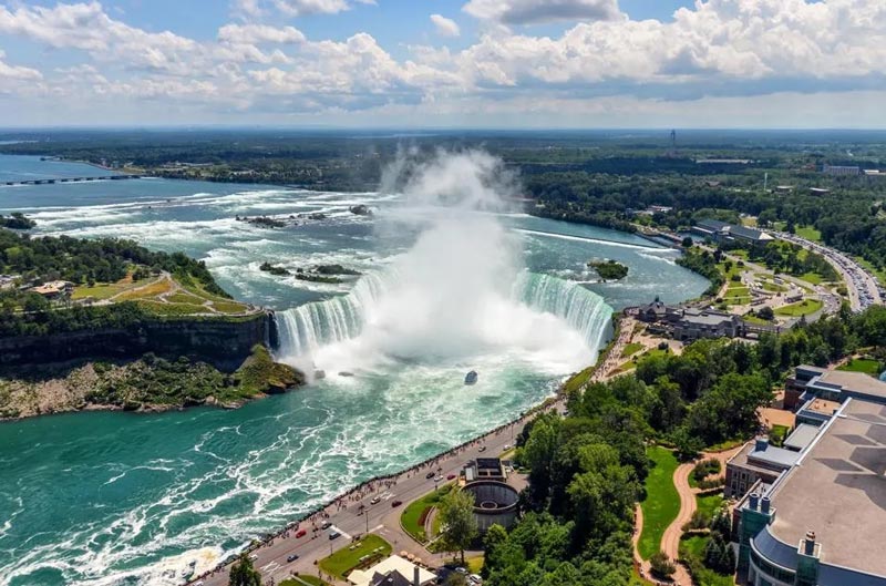 Aerial photo of Niagara Falls; Photo Source: Forbes, Photographer: Unknown